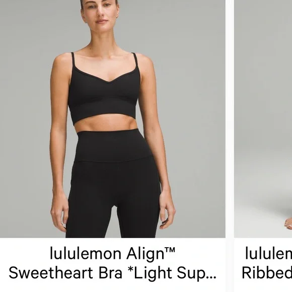 Lululemon align sweetheart bra a/b cup - Picture 3 of 3